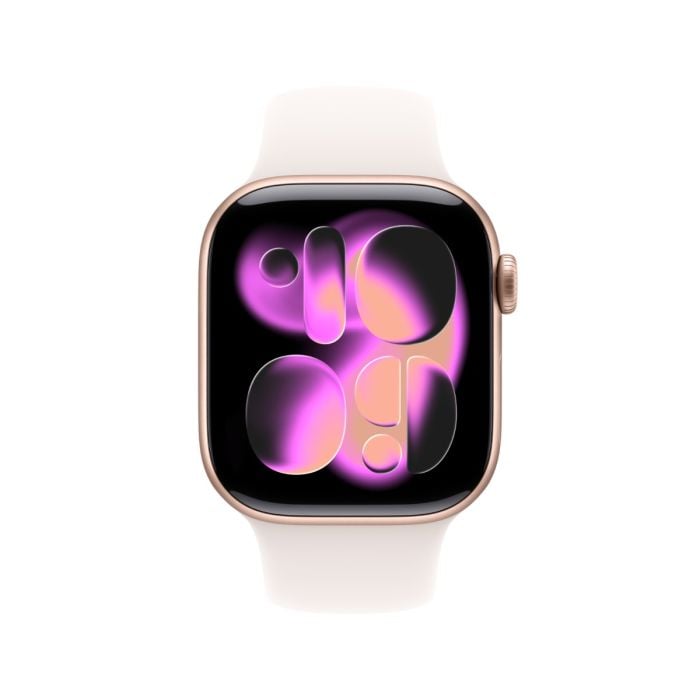 Apple Watch Series 11 Rose Gold Aluminium Case with Light Blush Sport Band - Oraxxi