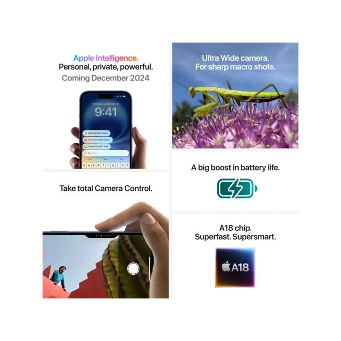 iPhone 16 128GB - Black - Oraxxi