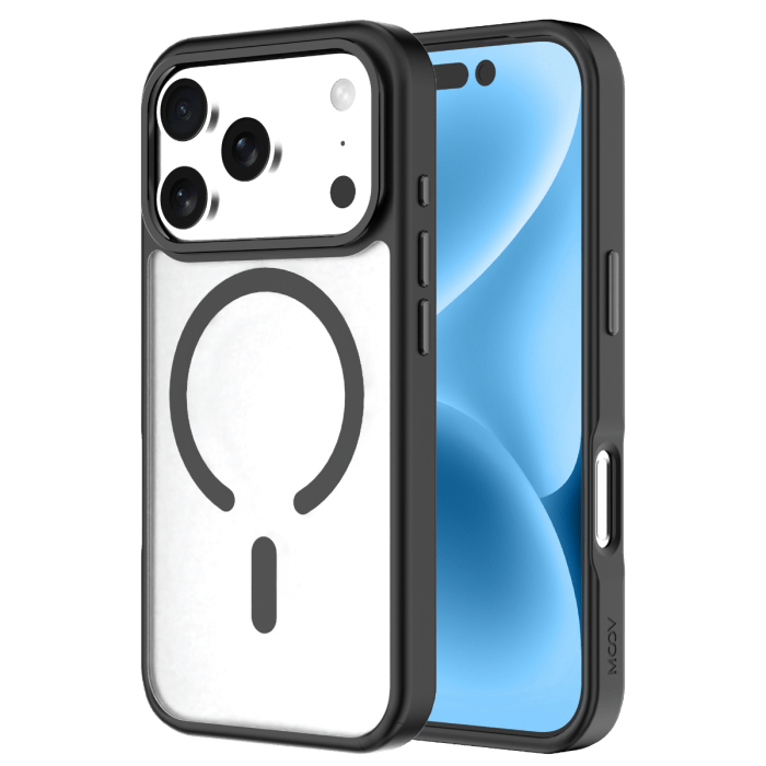 Moov Luxe Edge Case with MagSafe for iPhone 17 Pro - Black - Oraxxi